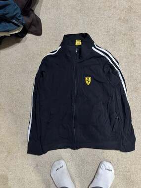 Vintage 1996 Ferrari Official Licensed Product Track Jacket Made in Italy S
